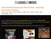 Tablet Screenshot of lucasleemusic.com